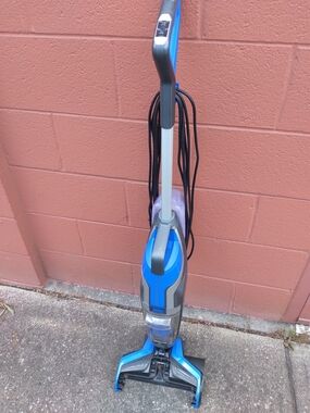 Crosswave Bissell Upright Vacuum Cleaner in Blue and Gray